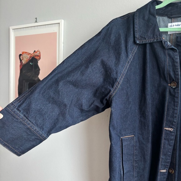 💙Long Denim Barn Coat - Picture 6 of 14